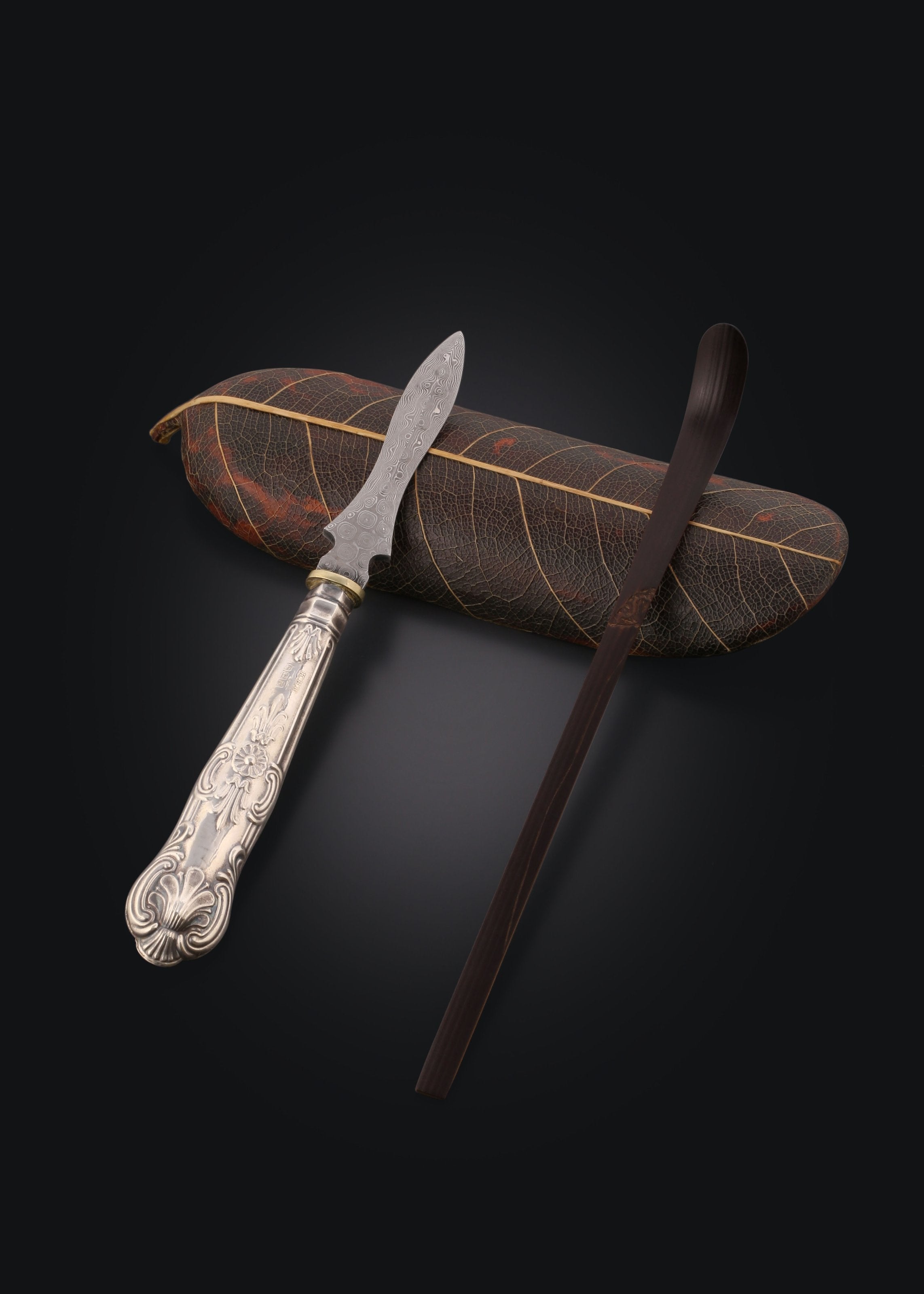 英国19世纪银茶刀