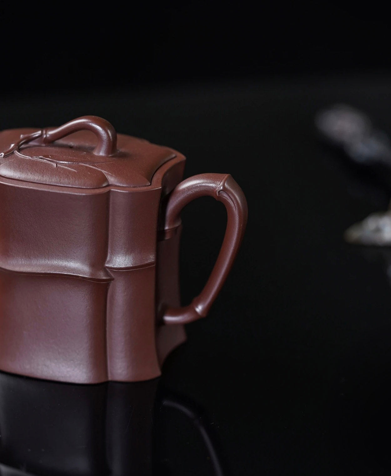 Chen Kai's Distant Mountain Purple-Red Clay Teapot