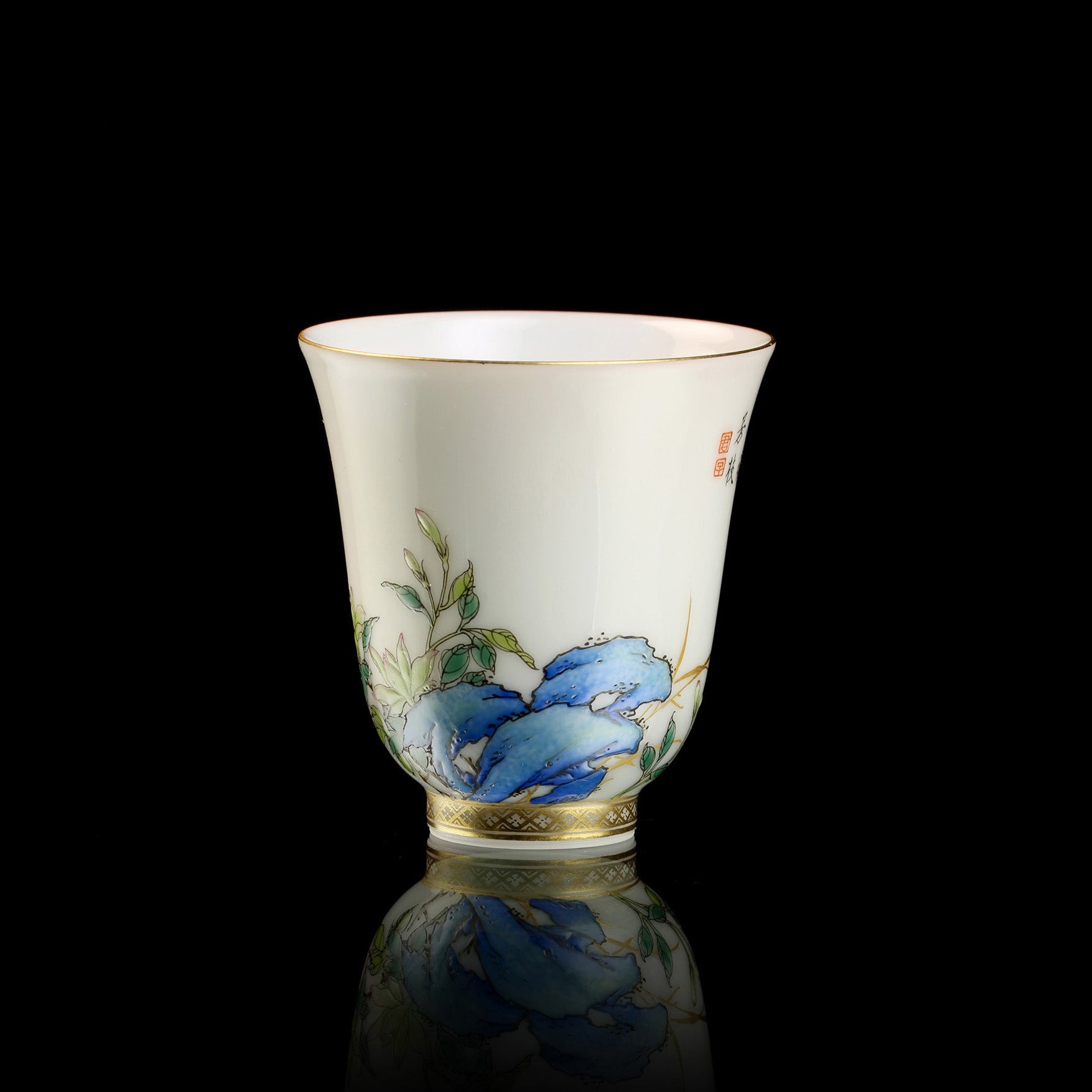 玉兰花盖碗/茗杯