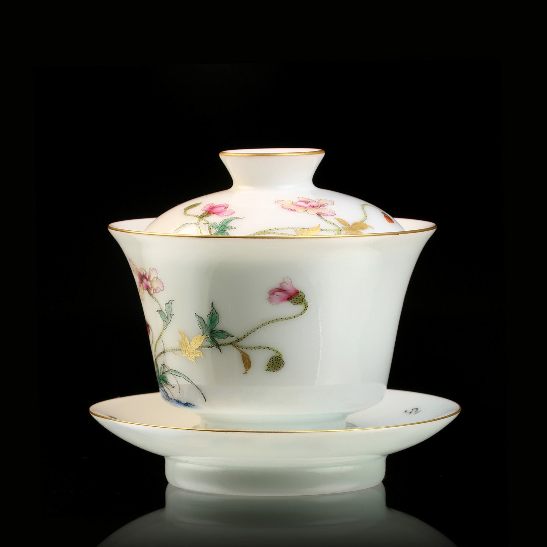 Corn Poppy Gaiwan(lidded bowl)