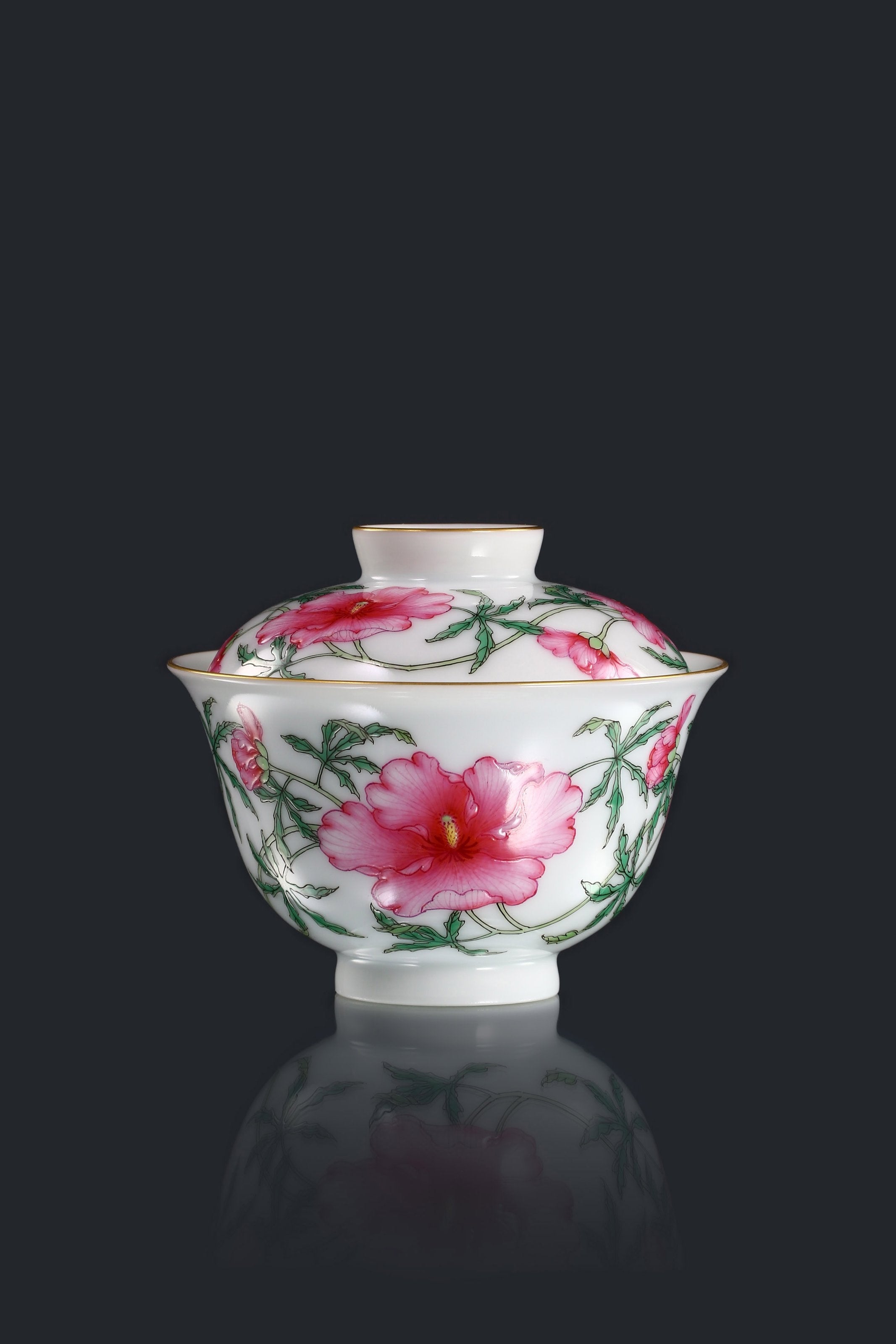 Rose of Sharon Gaiwan(lidded bowl)
