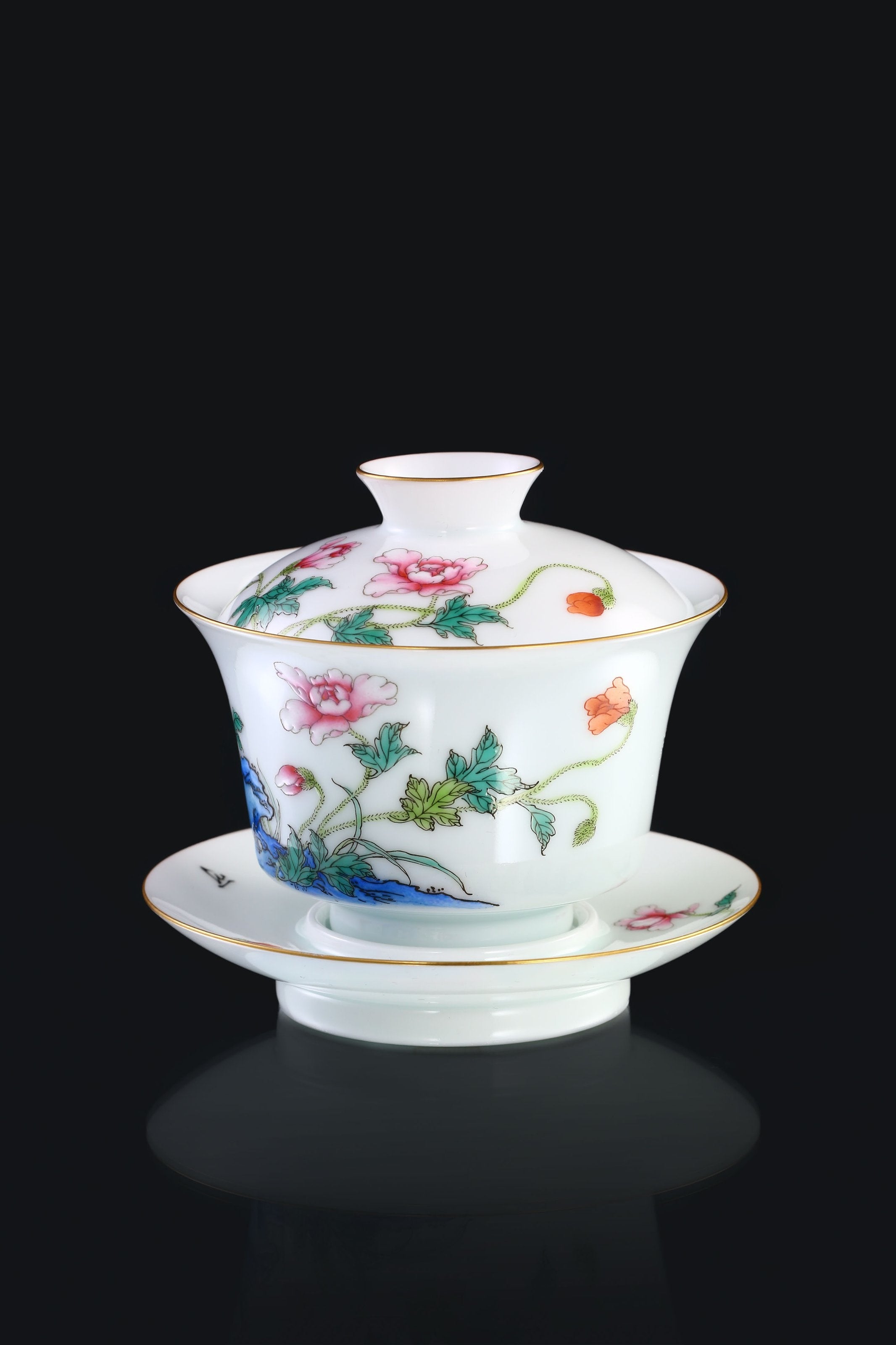 Corn Poppy Gaiwan(lidded bowl)