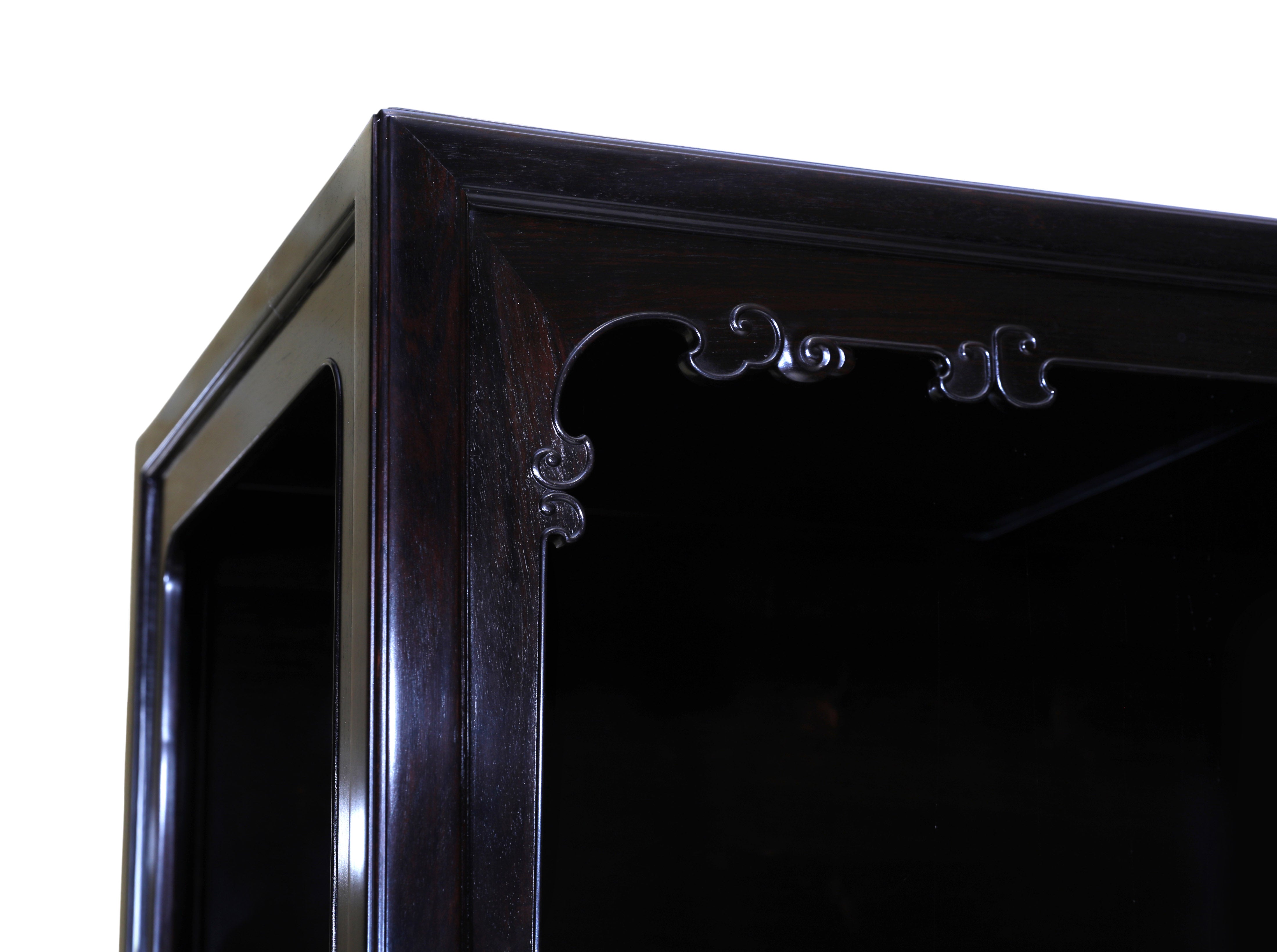 African Blackwood Wanli Cabinet with multi-treasure Inlay Antique Motif