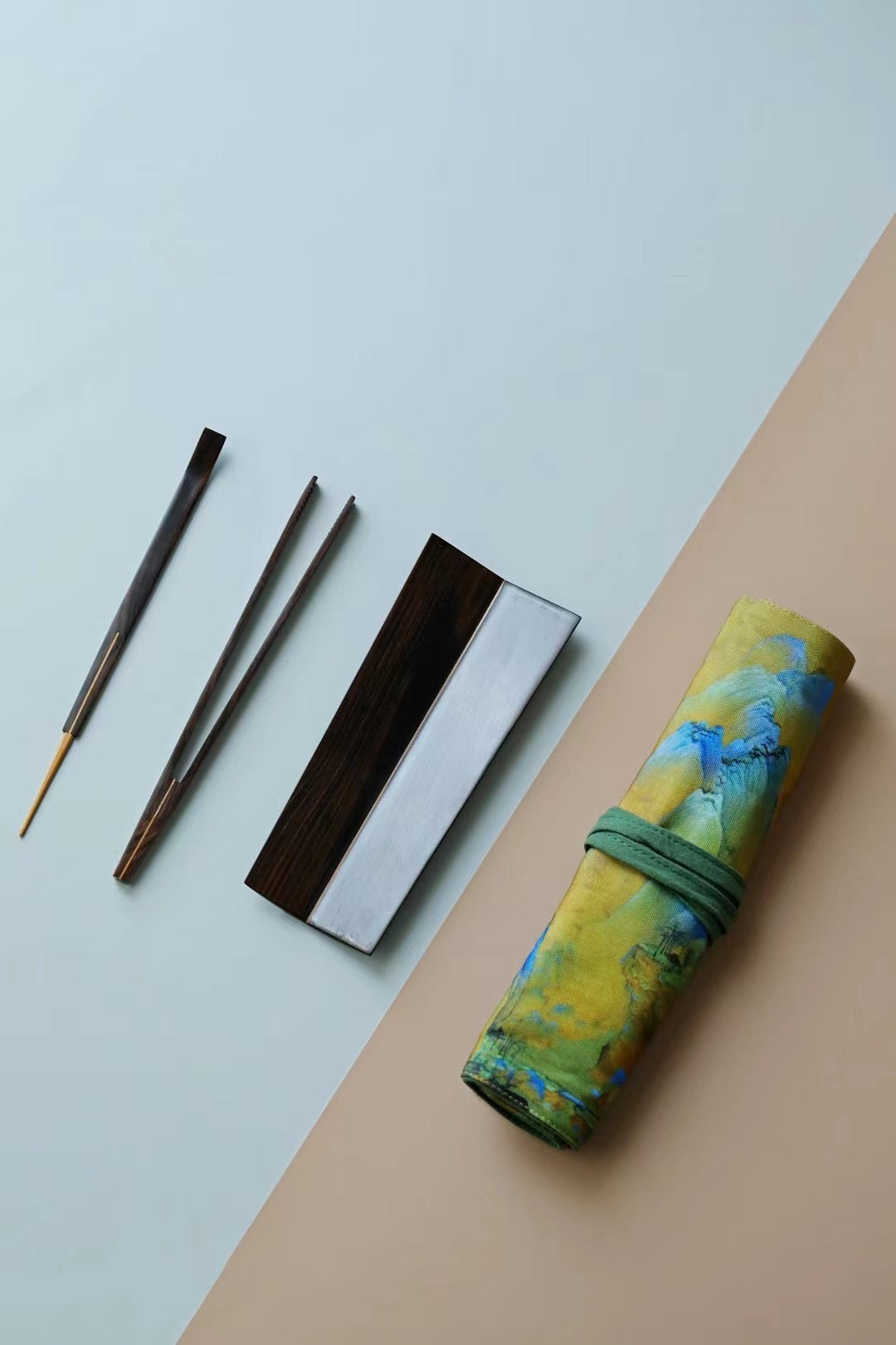 印度小叶紫檀司茶三件