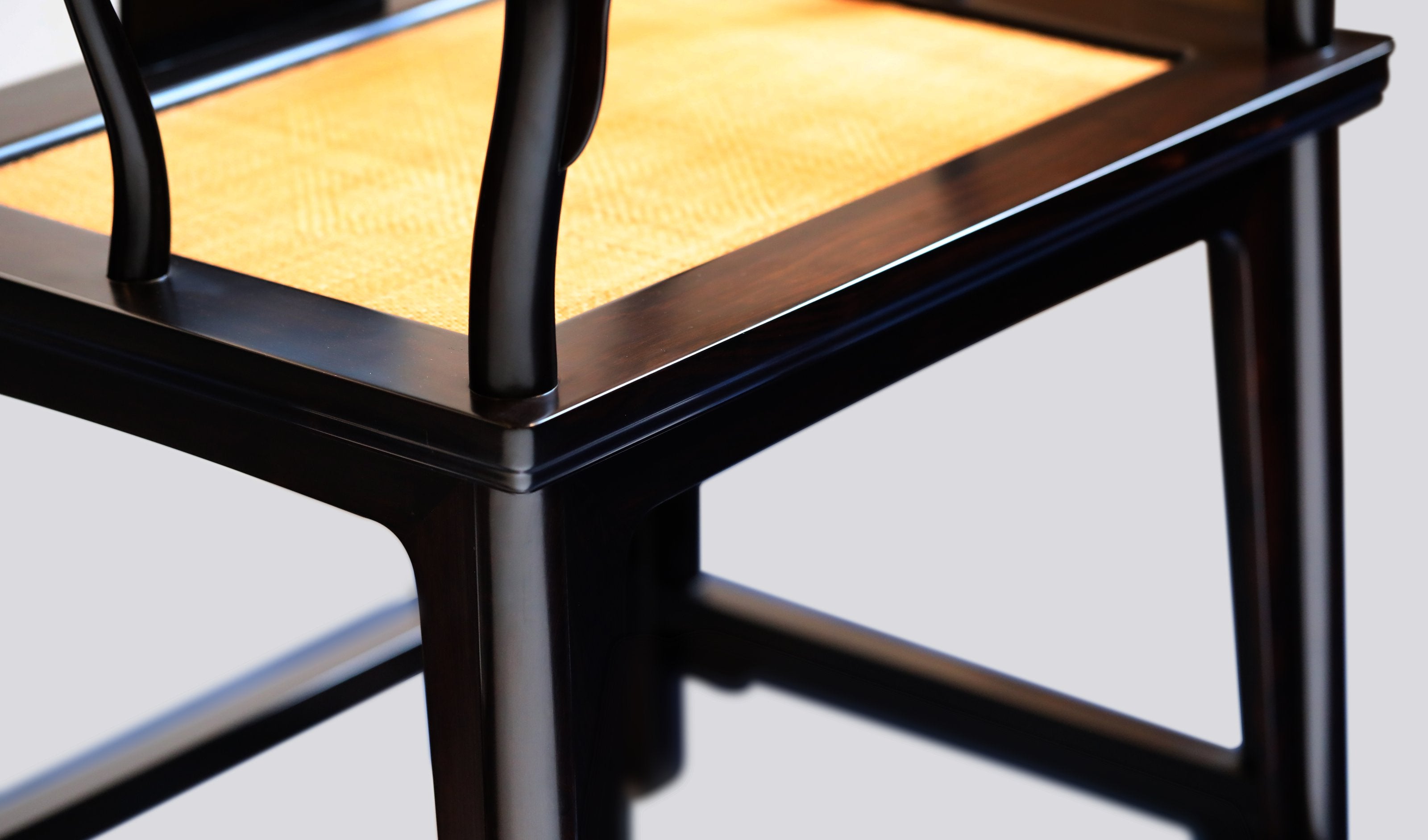 Purple sandalwood four-cornered official's hat chair