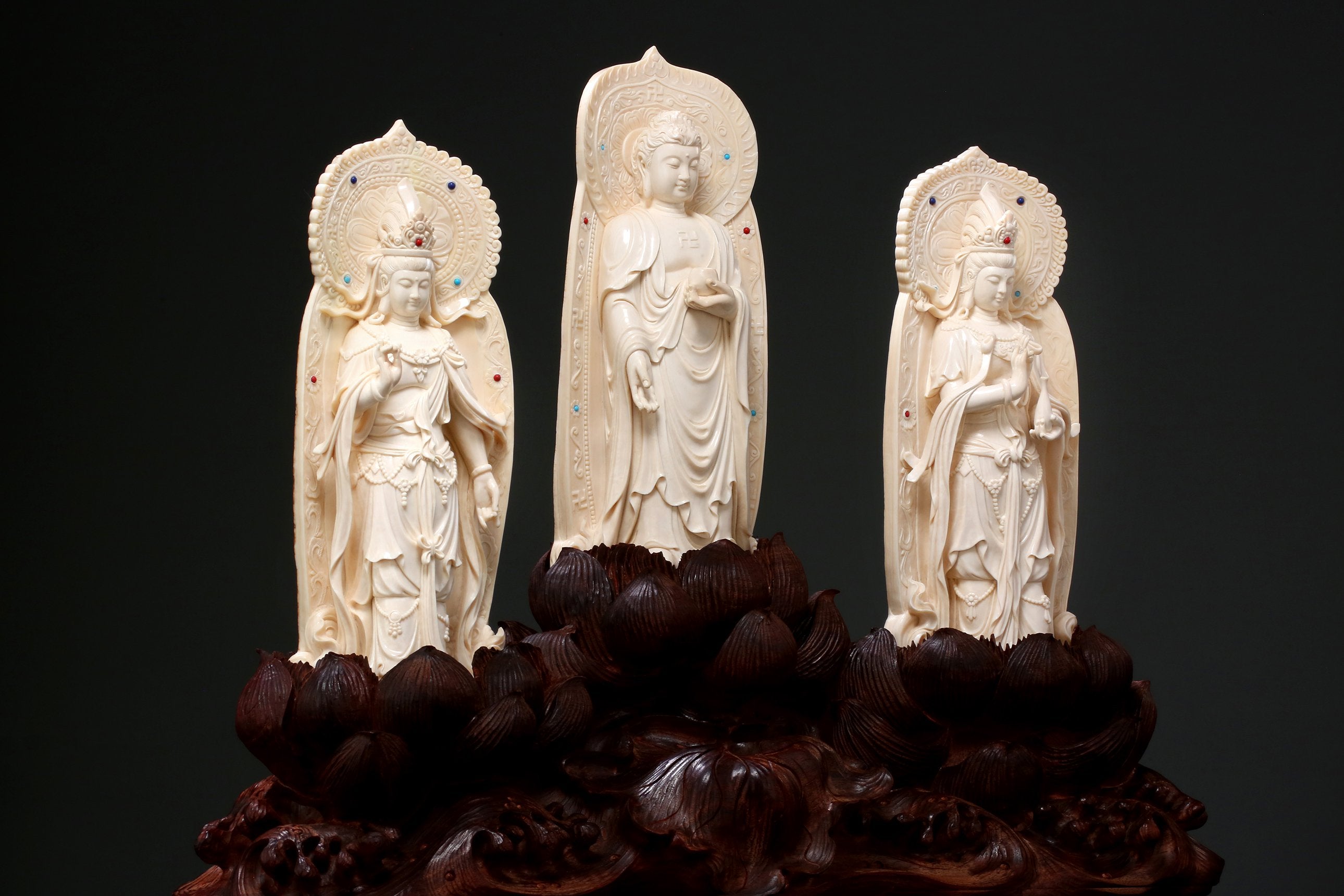 Mammoth Inlaid Rosewood Trio