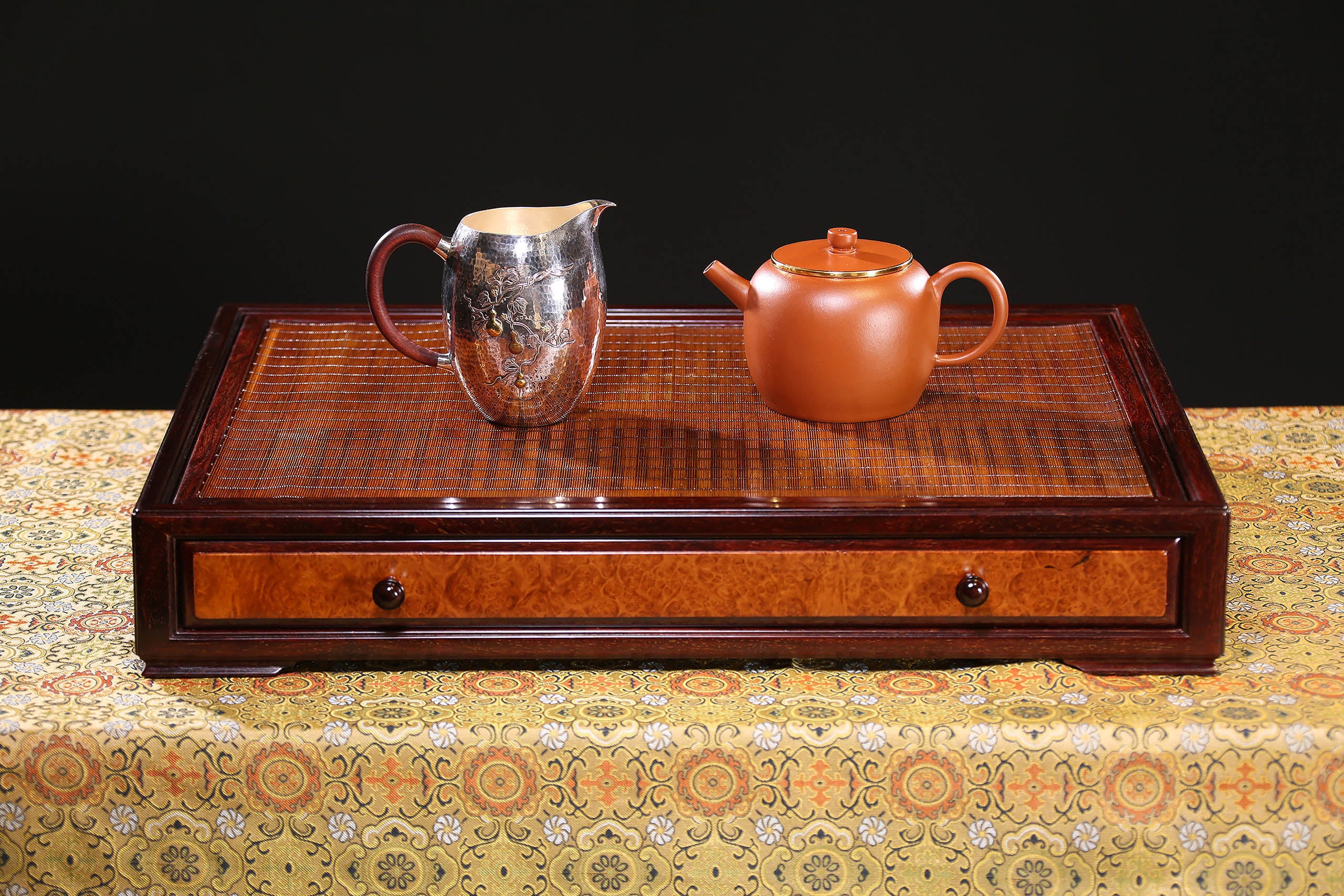 印度小叶紫檀| |樱木|漆竹茶盘