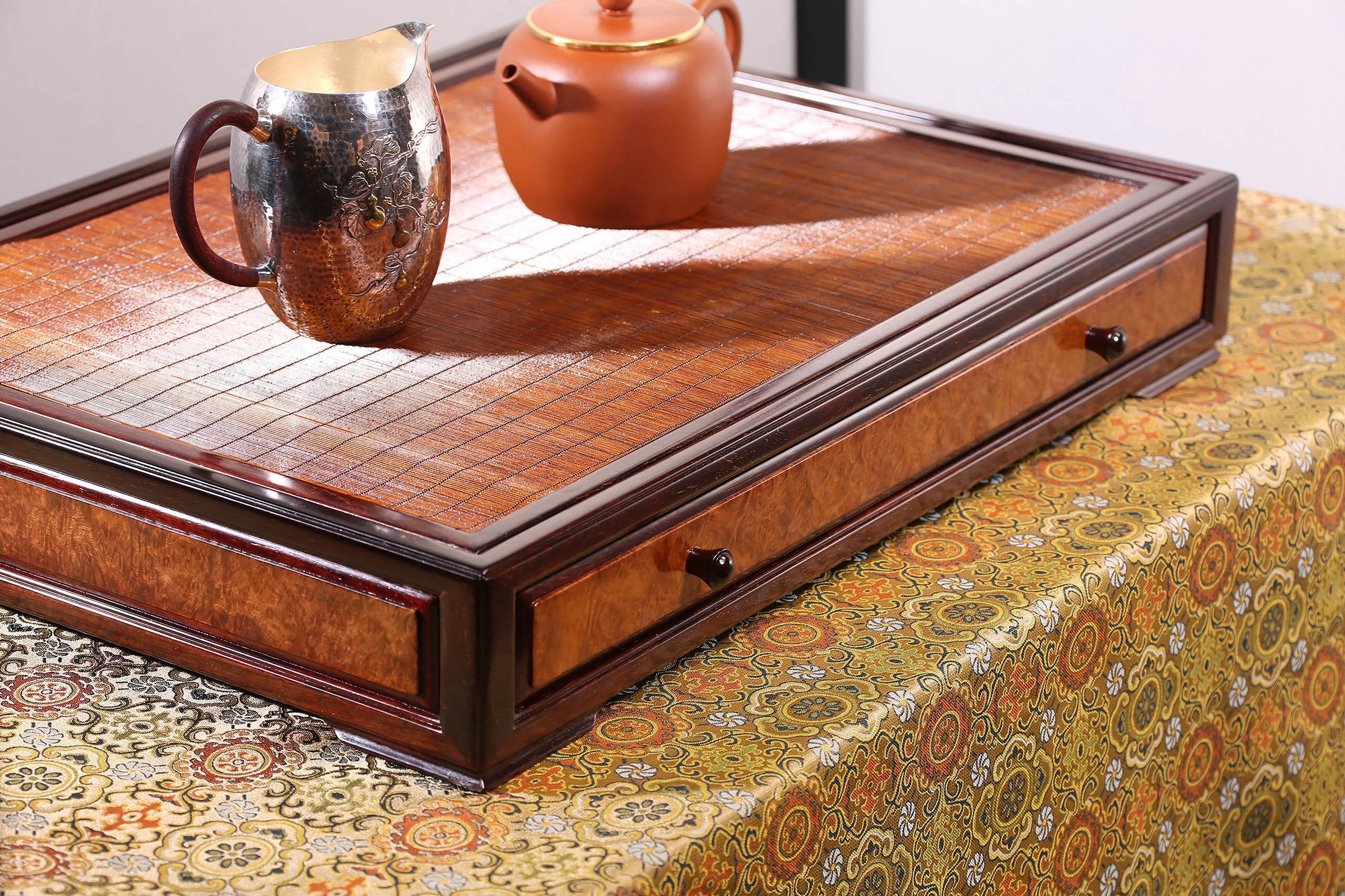 印度小叶紫檀| |樱木|漆竹茶盘